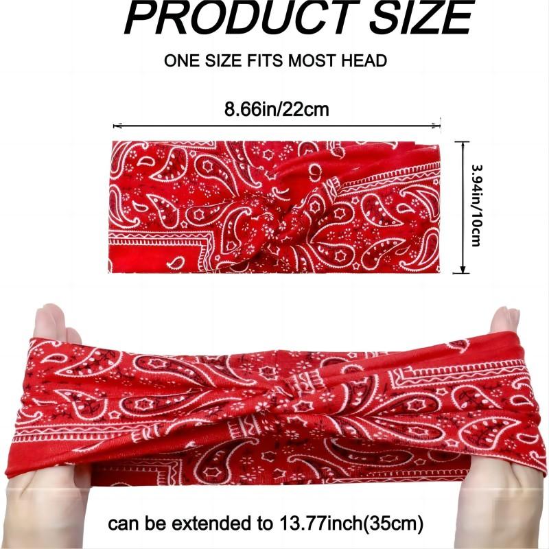 Paisley Cashew Flowers Hair Bands Pilates Elastic Yoga Headband Fitness Running Cycling Sweatband Turban Makeup Hair Hoop Makeup