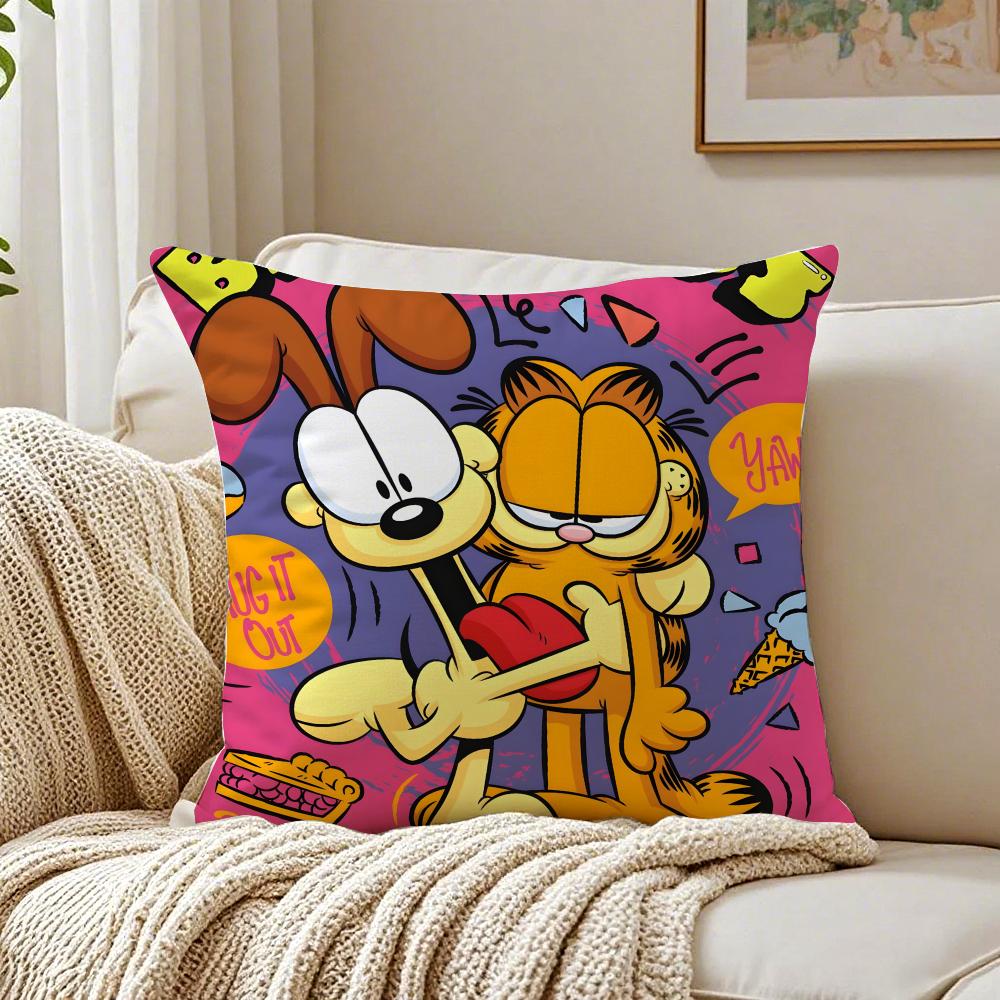 G-Garfield Cushion Cover Pillowcase Anti-Dustmite Living Room Sofa Decor Cushion Room