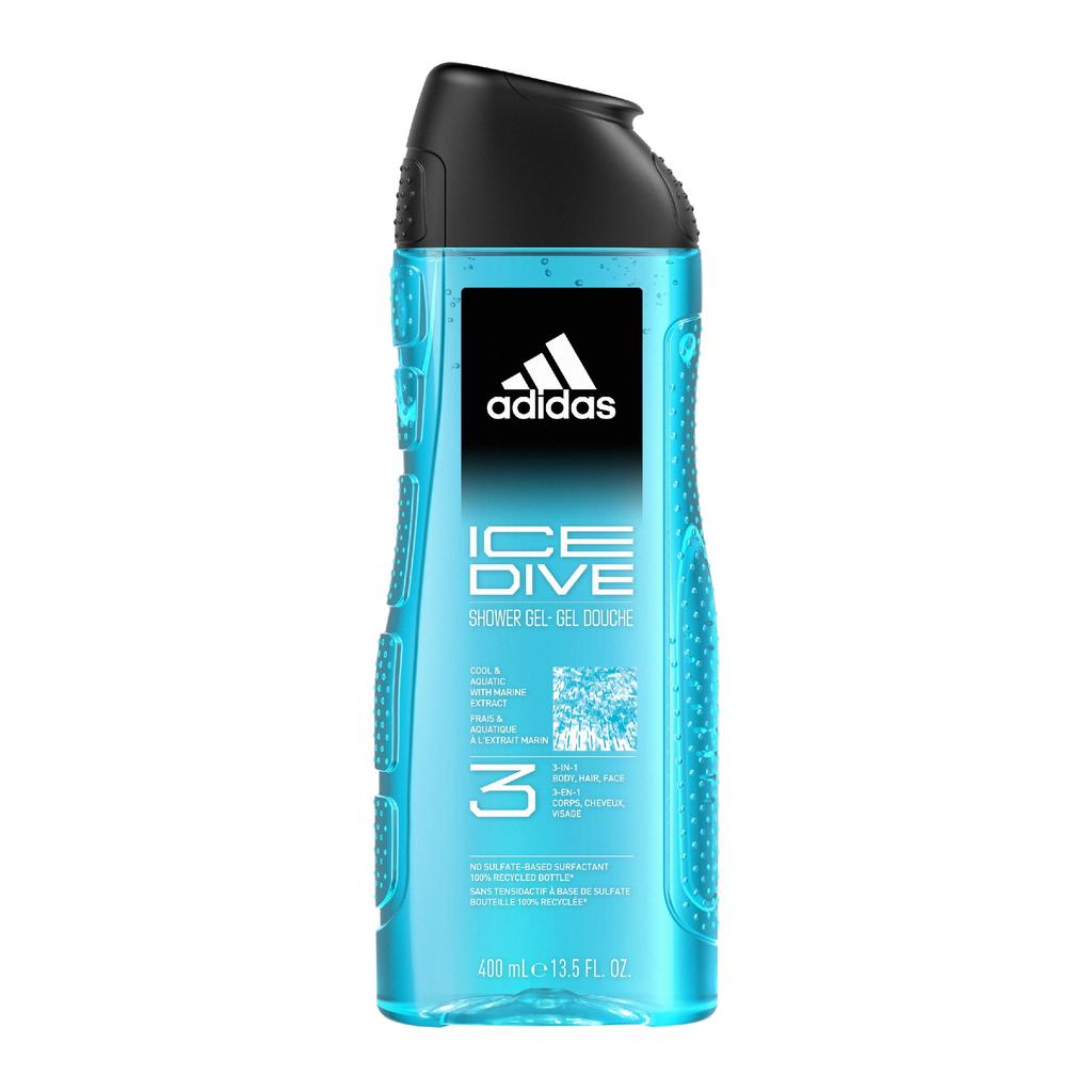 Adidas Ice Dive Żel Do Mycia 3W1 Dla Mężczyzn 400Ml