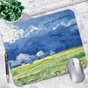 Mouse Pad, Small Lockstitch, Rubber Text, Oil Painting, Thickened Laptop For Use.