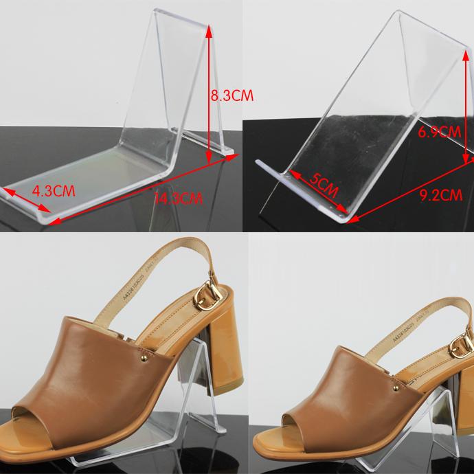 U Shape Acrylic Shoe Display Stand Shoe Holder Shoe Store Display Riser Stand High Heel Sandal Display Home Shoe Storage Rack