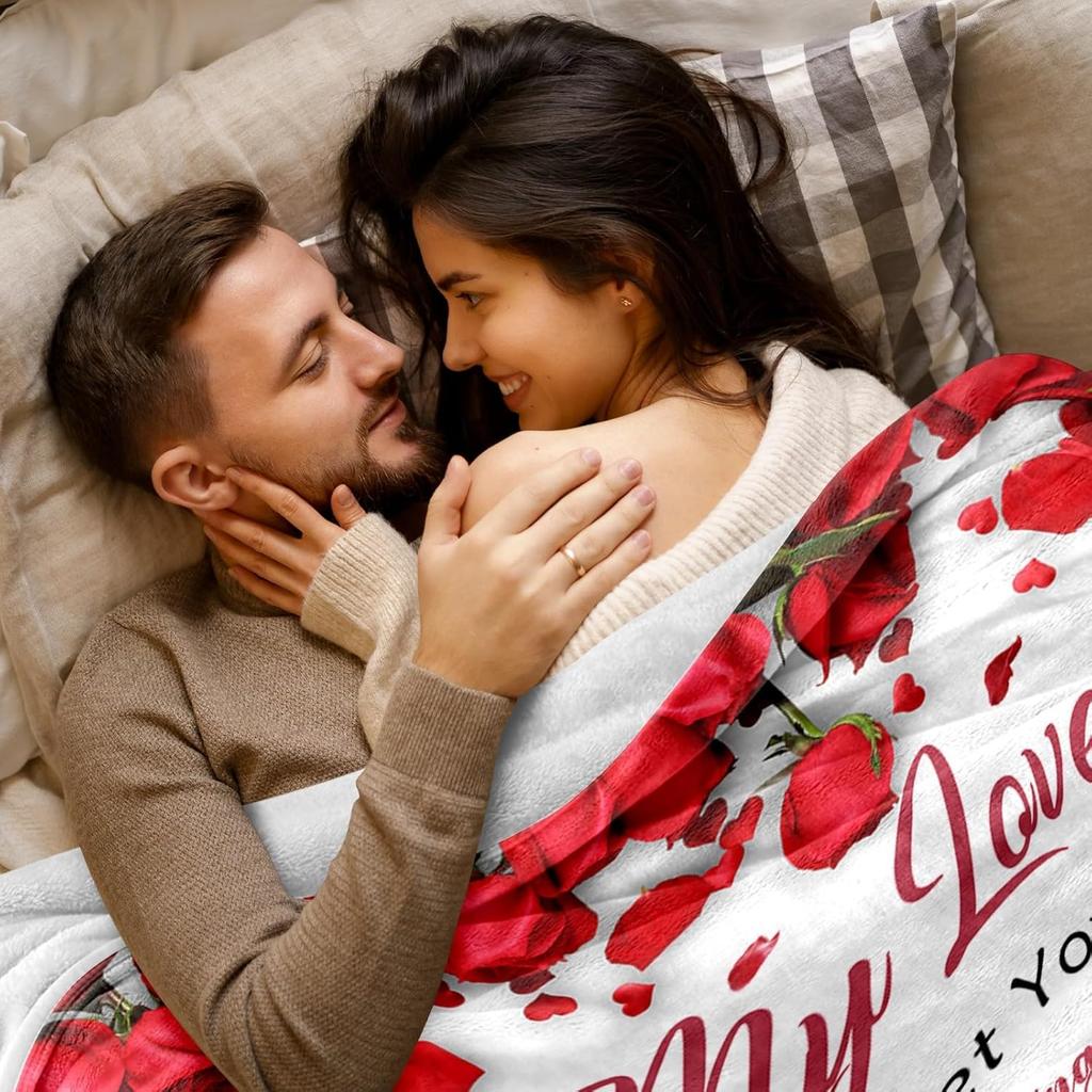 Gifts for Her Wife Girlfriend - To My Love Blanket - Anniversary Wedding Gift for Women - Romantic I Love You Gifts for Her