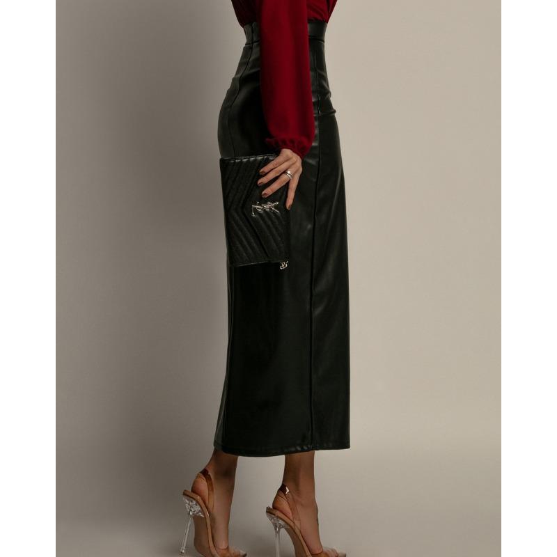Ladies Solid Colour Sexy High Waist Slim Package Hip Half-body Skirt