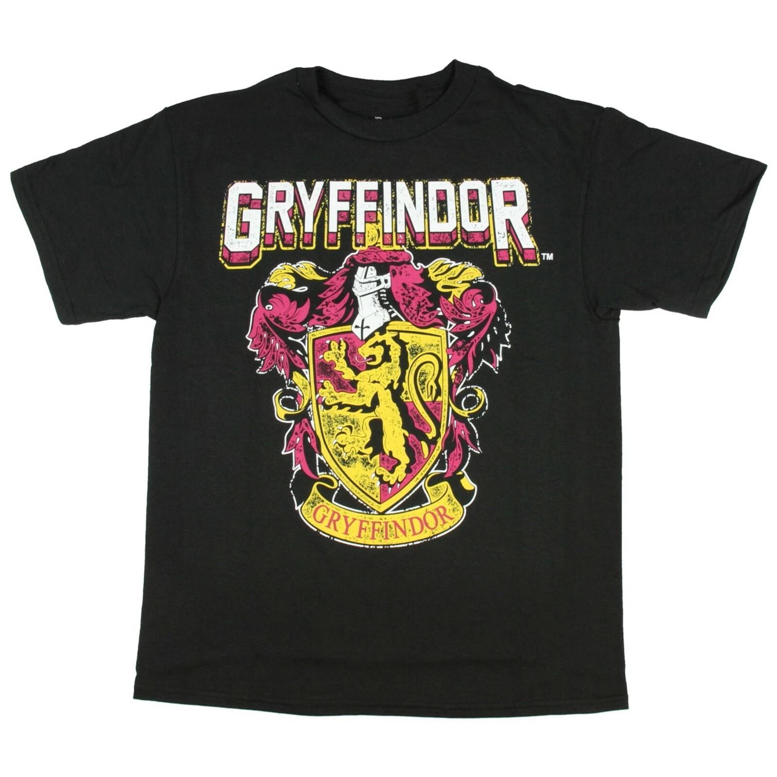 Harry Potter Gryffindor Big Boy s Youth Navy Blue T-Shirt NWT 110