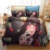 Anime Kakegurui Yumeko Jabami Bedding Set Duvet Cover Sheet Printed Bed Set Pillowcase Full Queen King Size Comforter Bedroom