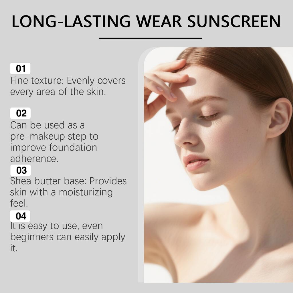 Sunscreen, Suitable For Face, Body And Skin Use, Without Greasiness, Suitable For Both Men And Women