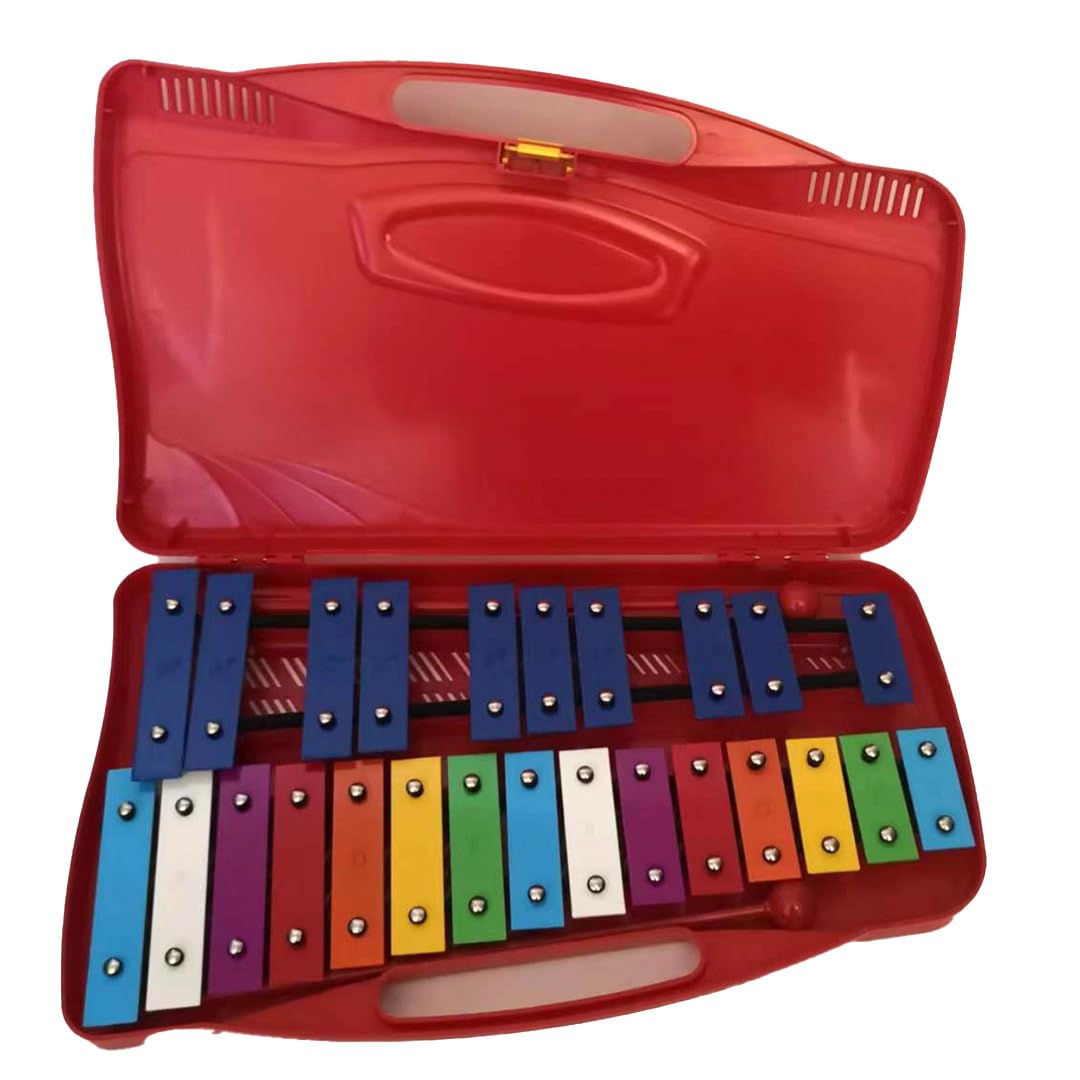 

TOMMYFIELD Xylophone, Toy Musical Instrument for Kids, Glockenspiel, Xylophone, Toy Musical Instrument (Red) [Used]