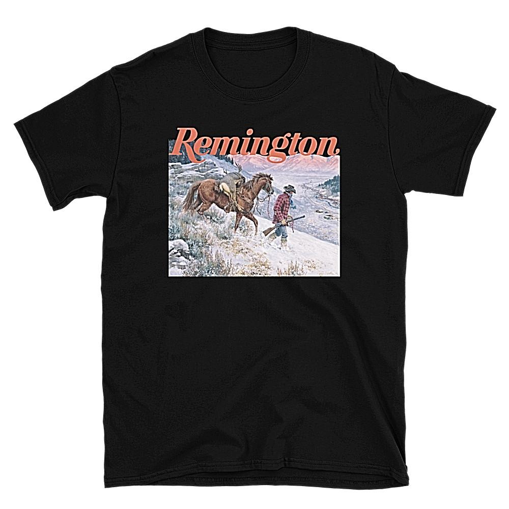 REMINGTON FIREARMS, Ковбойская рубашка, Вторая поправка, Патриотическая, Унисекс футболка с принтом M