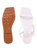 Shoetopia Women's Ankle Strap Sandals  Minimalist Flat Sandals with Buckle Closure  Casual & Party Footwear