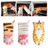 With Lanyard Microwave Oven Gloves Cat Shaped Thickened Comfortable Breathable Kitchen Supplies for Household Pastry Grilling