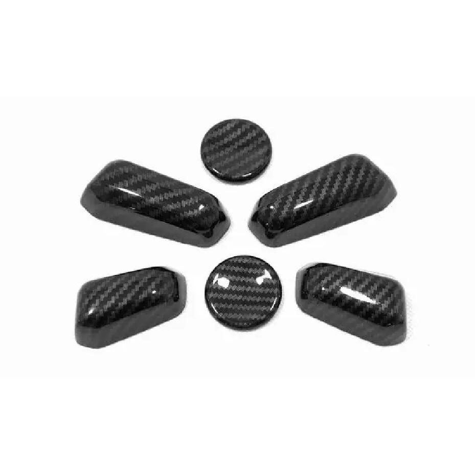 Frame ABS Matte/Carbon Fiber Seat Adjustment Knob Button Switch Trim For Lexus UX200 UX260H UX 200/250H/260H