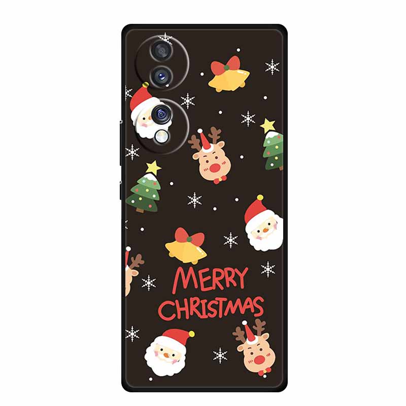 Case For Honor 70 Pro Plus Christmas Soft Silicone TPU Phone Back Cover For Huawei Honor 70 Pro+ Honor70 Lite Cartoon Capa Funda