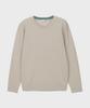 BASIC HOUSE Uni Supima Semi-Overfit Round Neck Knit Cream Lwkt2101