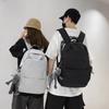 Sommer Neuer Nylon Plissierter Einfarbiger Rucksack Mode Street Trend Unisex Paar Rucksack