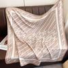 Summer new fashion trend scarf female navy style professional square scarf simulation silk 91 shawl European and American sunscreen silk scarf
