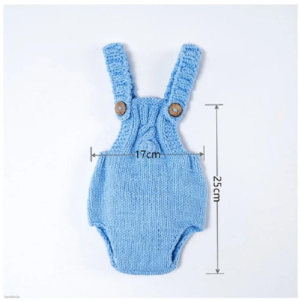 Clothing for Full Moon Photography Children's Photography Clothing Baby Photography Knit Backless Pants Props for Newborns