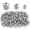 20-40pcs/lot Streaks Shape Stainless Steel Beads Round Spacer Loose Beads For Jewelry Making DIY Bracelet Necklace Accessories