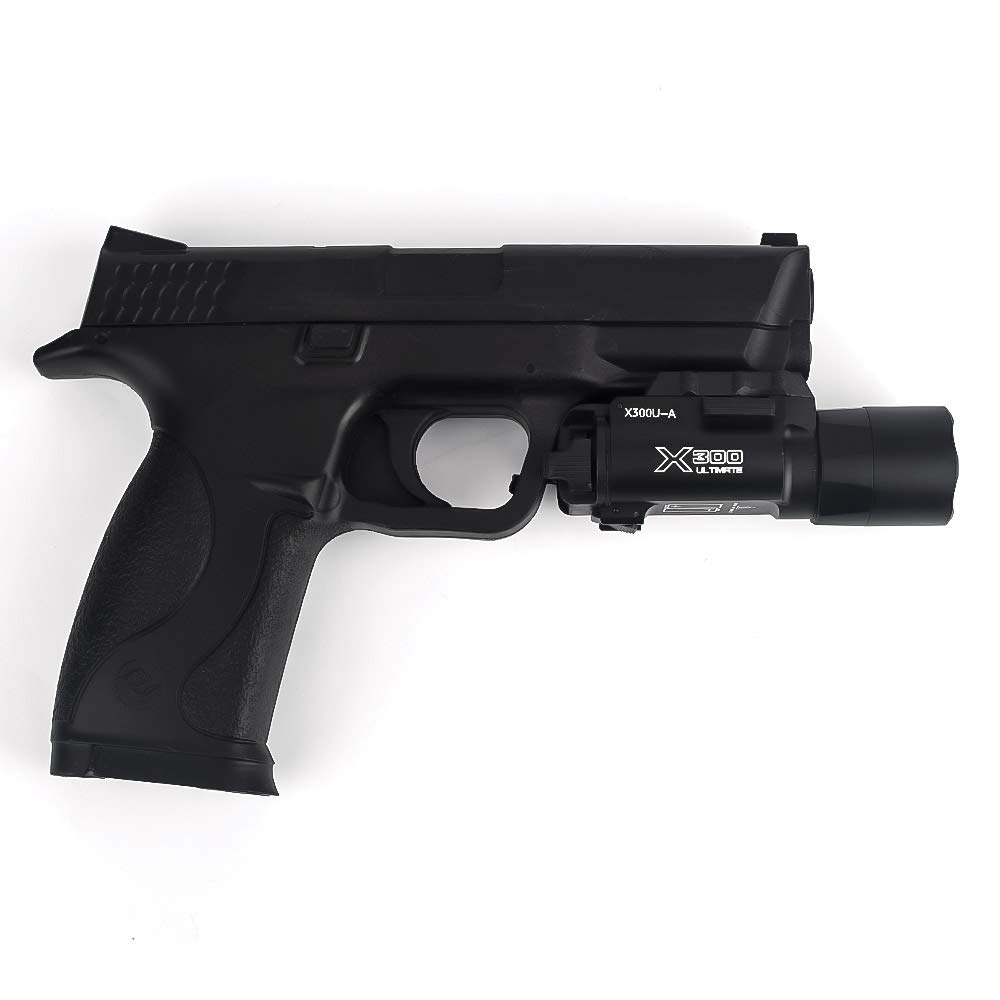 WADSN Surefire X300 ULTRA Weapon Light, Tactical Flashlight, 600 Lumens, Airsoft, Handgun Light (Black)