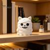 Gift for Cat Lovers 3D Printed Mummy Figurine, Cute Bandaged Kitten Statue Halloween Tabletop Small Animal Decoration, Compact Sculpture with
