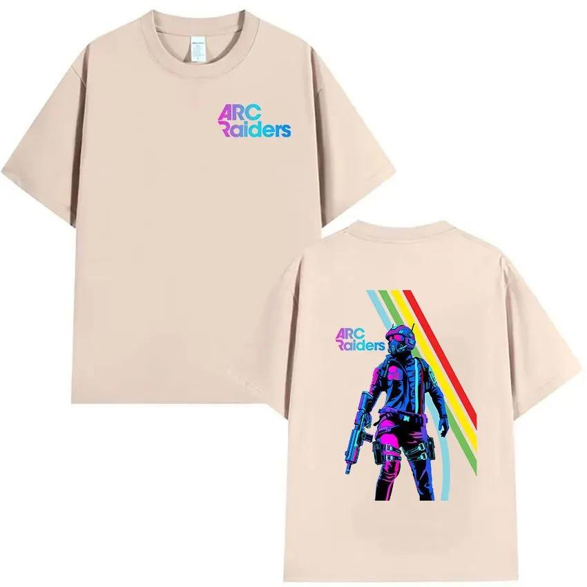 Hot Game ARC Raiders Graphic Tshirt Unisex Mens Gothic Fashion Cotton Short Sleeve Classic Cosplay Women And Men Tshirts