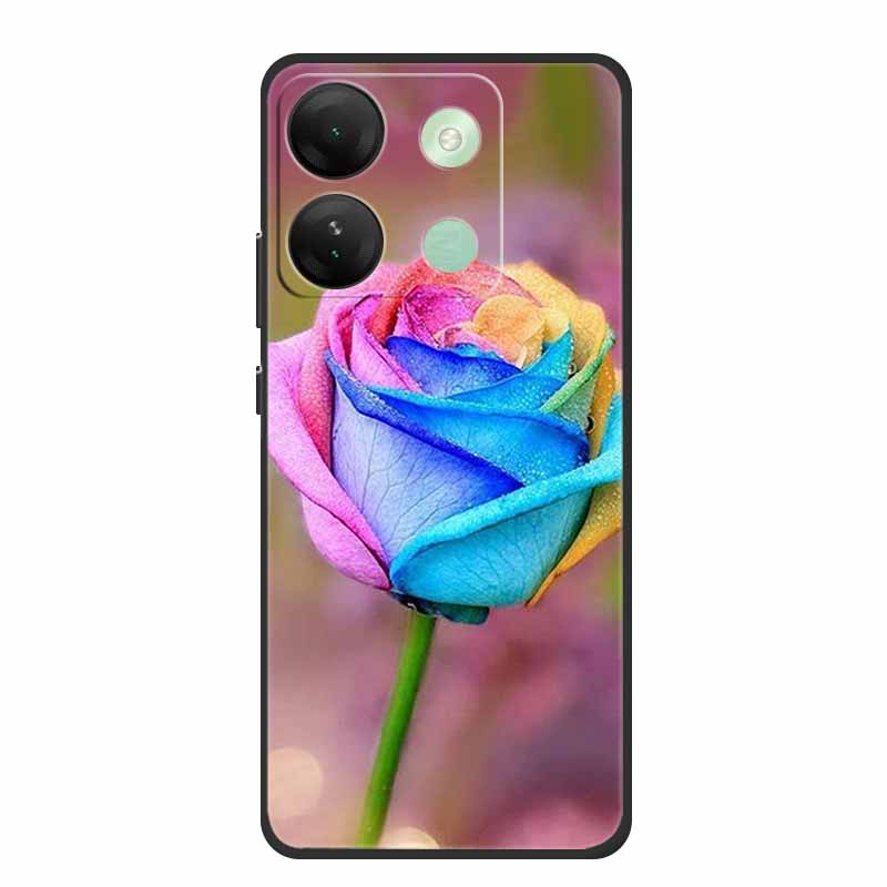For Infinix Smart 7 HD Plus Case Black Silicone Soft Back Cover Case For Infinix Smart 7 Plus HD Phone Case Smart7 HD 7Plus Capa