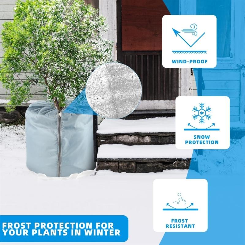 Winter Pflanze Eis Sicherheit Mit Warmem Reflektierendem Futter Belüftet Belüftung Dauerhaftes Universitätsgewebe Für Outdoor Sträucher Kältebeständigkeit