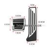Compatible Alfa Romeo Giulia & Stelvio No-Drill Metal Brake & Accelerator Pedals Xiu