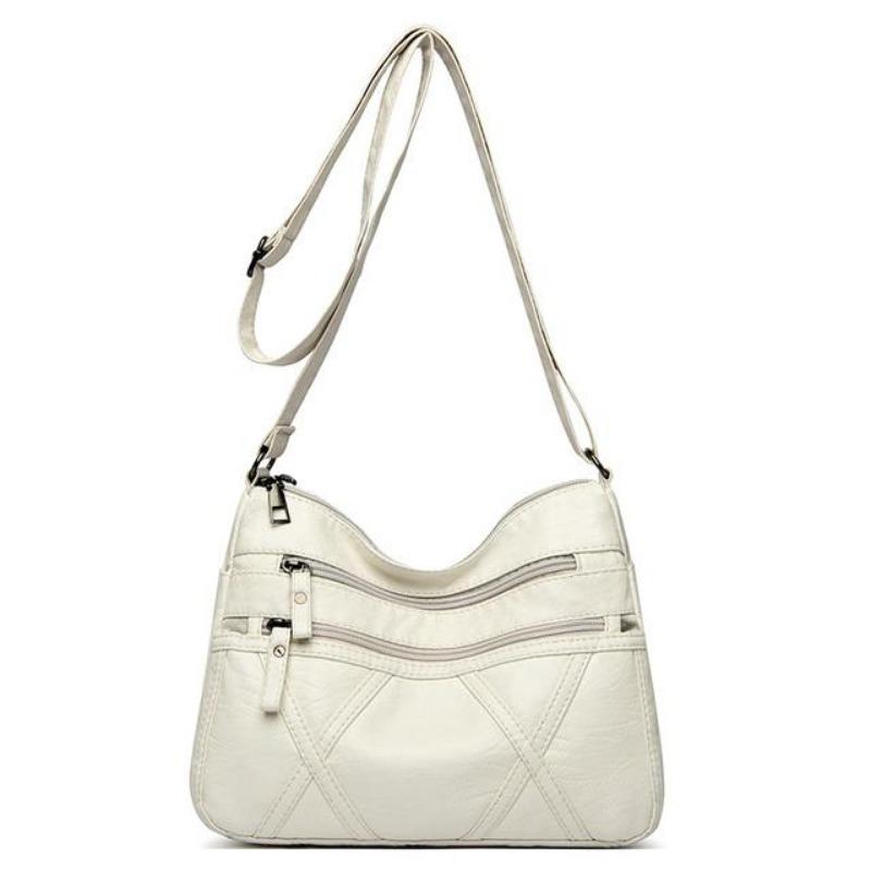 Fashion Shoulder Messenger Bags for Women 2024 New Purses and Handbags Soft Leather Crossbody Bags Casual Small Tote Bag