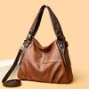 Large Capaci Pu Leather Tote Bag Women's Handbag 2026 New Faionable Crossbody Bag Casual Shoulder Bag