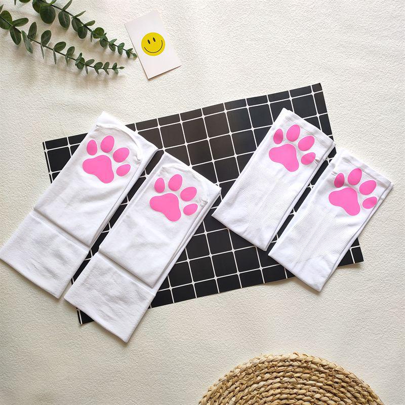 Japanischer Stil Silikon Katzenpfote Über das Knie Cosplay Socken