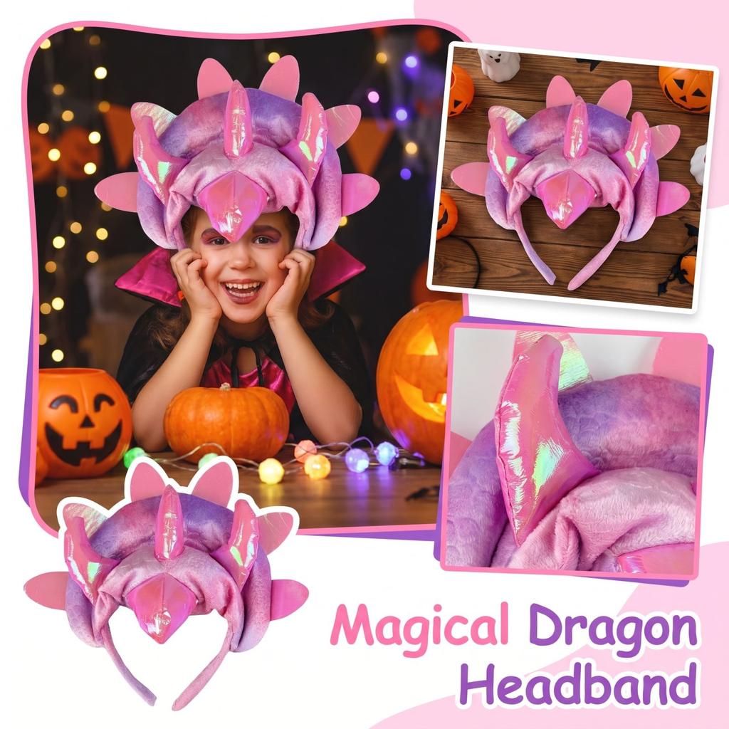 Kids Headband Halloween Costume Accessory for Dinosaur Dress Up