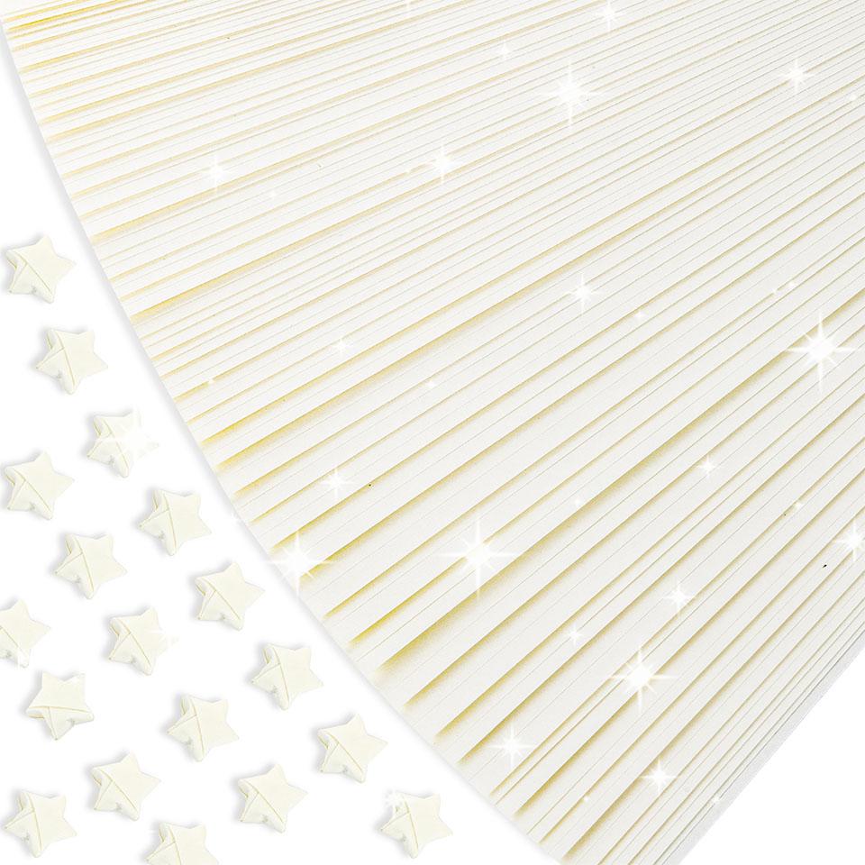 Multicolor Star Origami Paper Solid Color Gradient Color Star Paper Decoration Paper Strips DIY Hand Art Crafts
