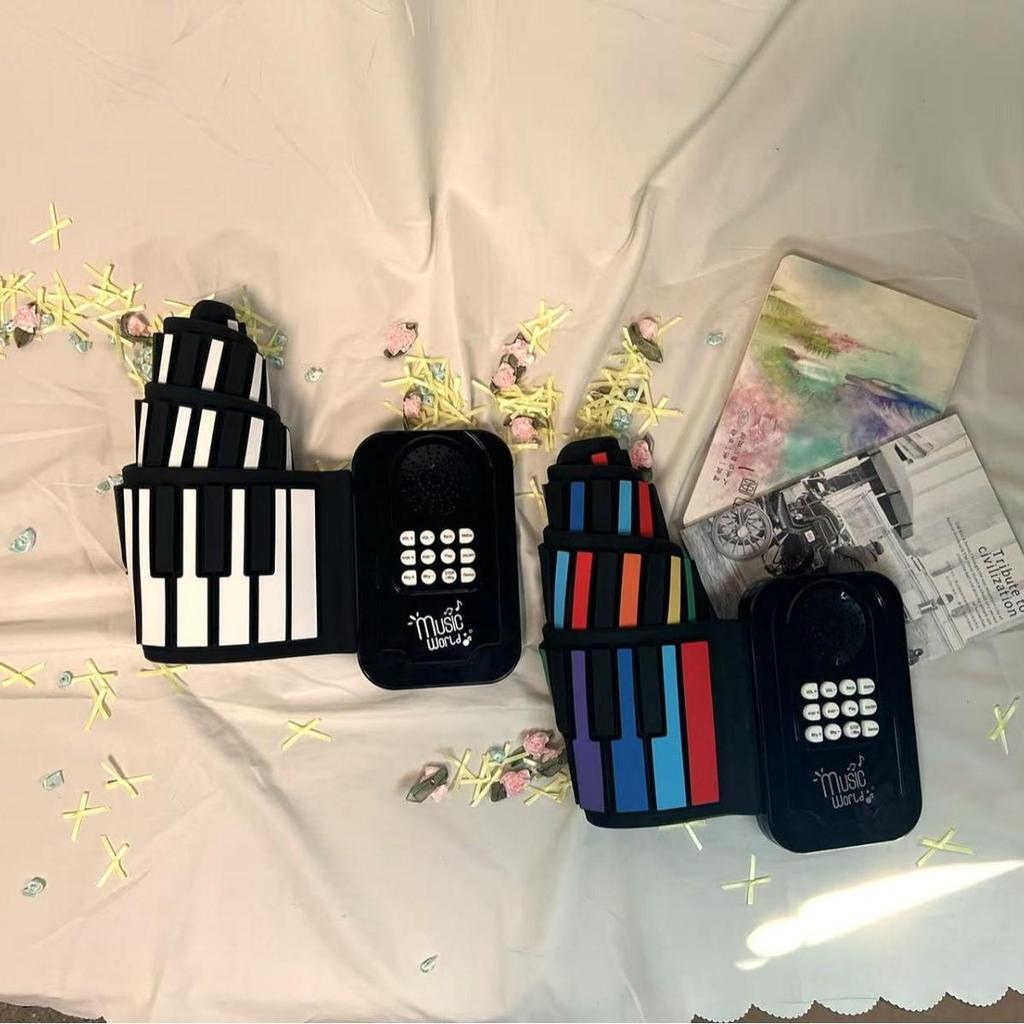 Portable 49-Key Foldable Piano for Kids