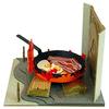 Sankei Studio Ghibli Mini Howl's Moving Castle Calcifer & Bacon Egg Papercraft Model MP07-33.