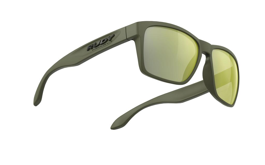 RUDYPROJECT Spinhawk Okulary przeciwsłoneczne z oliwkowymi soczewkami, mostek, zauszniki 133 mm, matowe/laserowo zielone, SP313213-0000, szerokość 60 mm, szerokość 17 mm, długość