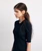 AVA MOLLI Half Sleeve Collar Knit (Black)