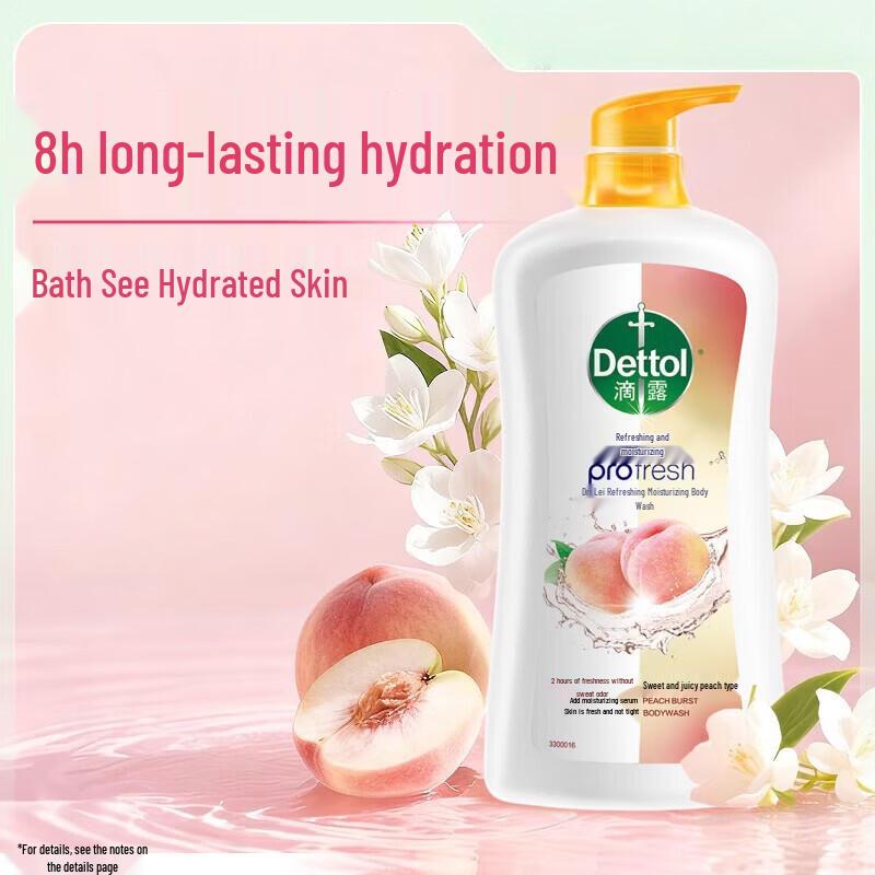 

Dettol Peach Scent Shower Gel 950g Twin Pack
