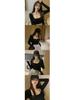 Hong Kong Style Women's Chic Set: Slim Fit Camisole & Fashionable Cardigan.