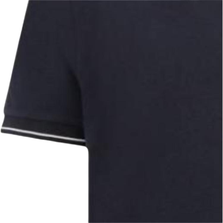 STONE ISLAND Solid Color Button Short Sleeve Polo Shirt Men Tops Navy-Blue K2S152200007S0018V0020