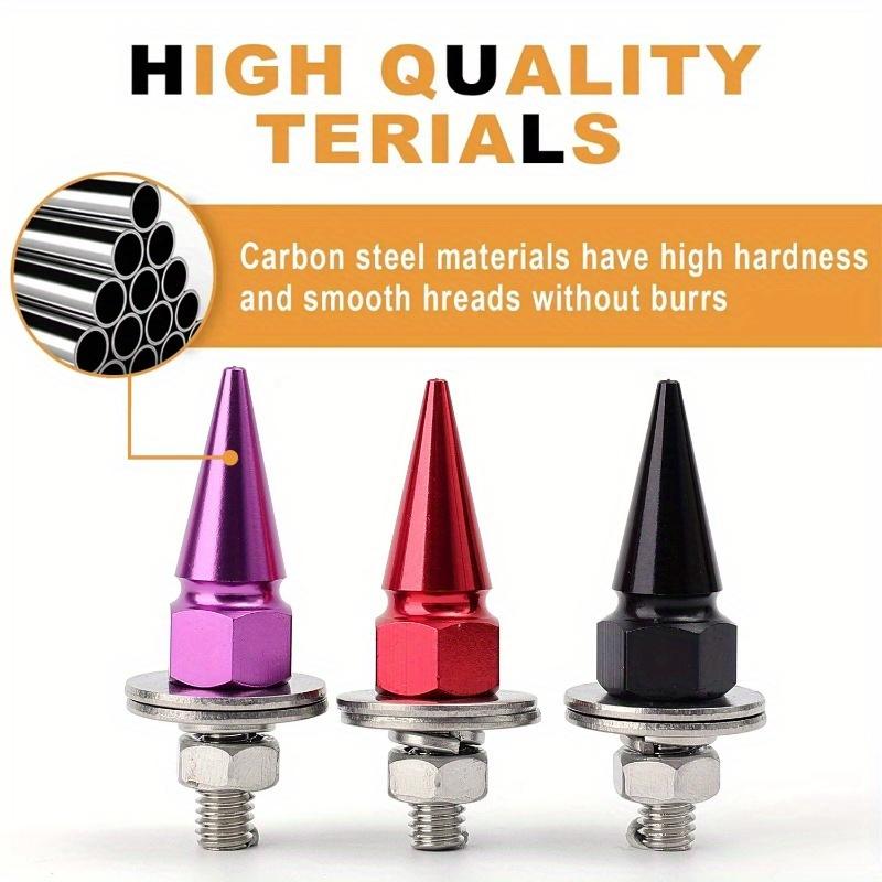 4PCS M6 Threaded Tips Screw Car Modified Fasteners Fender Washer Bumper Engine Screws License Plate Aluminium Alloy Bolts