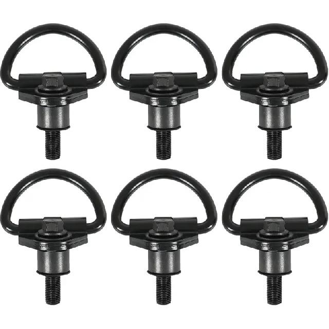 For Ford Transit 150 250 350 Cargo Vans Tie Down Hook 2015-2024 Cargo D-Hooks Powder Coated Steel BK21V550A74AD V550A74-AD