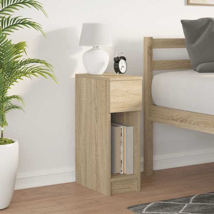 VidaXL Table de chevet avec tiroir chêne sonoma 20x36x60 cm, table d'appoint, armoire de lit, table d'appoint pour la 858699