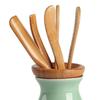 5 sztuk/zestaw drewniane ceremonia parzenia herbaty zestaw naczyń bambusowe łyżeczki do herbaty igły do herbaty pęseta do herbaty klip sitko Tong Tube Teaware narzędzia kuchenne