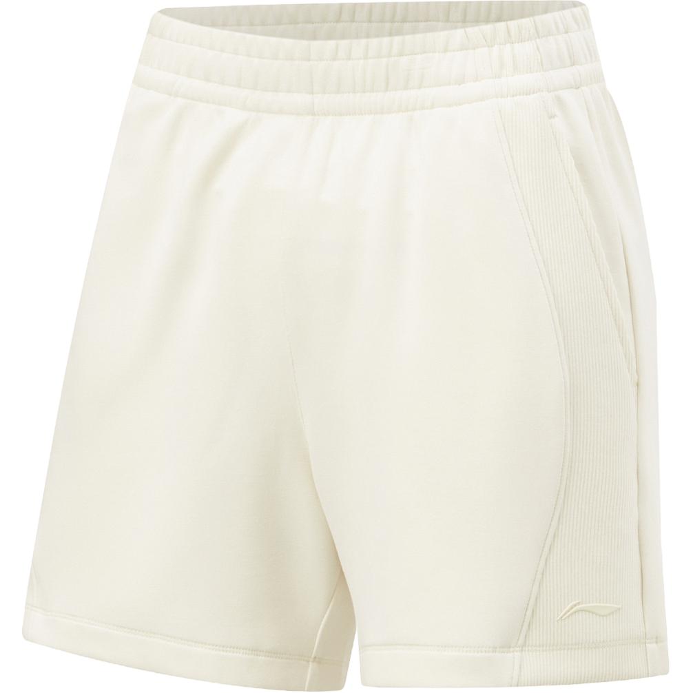 

Li Ning Fitness Series однотонные дышащие удобные трикотажные спортивные шорты женские шорты Fat-Yellow AKSU016-5 M