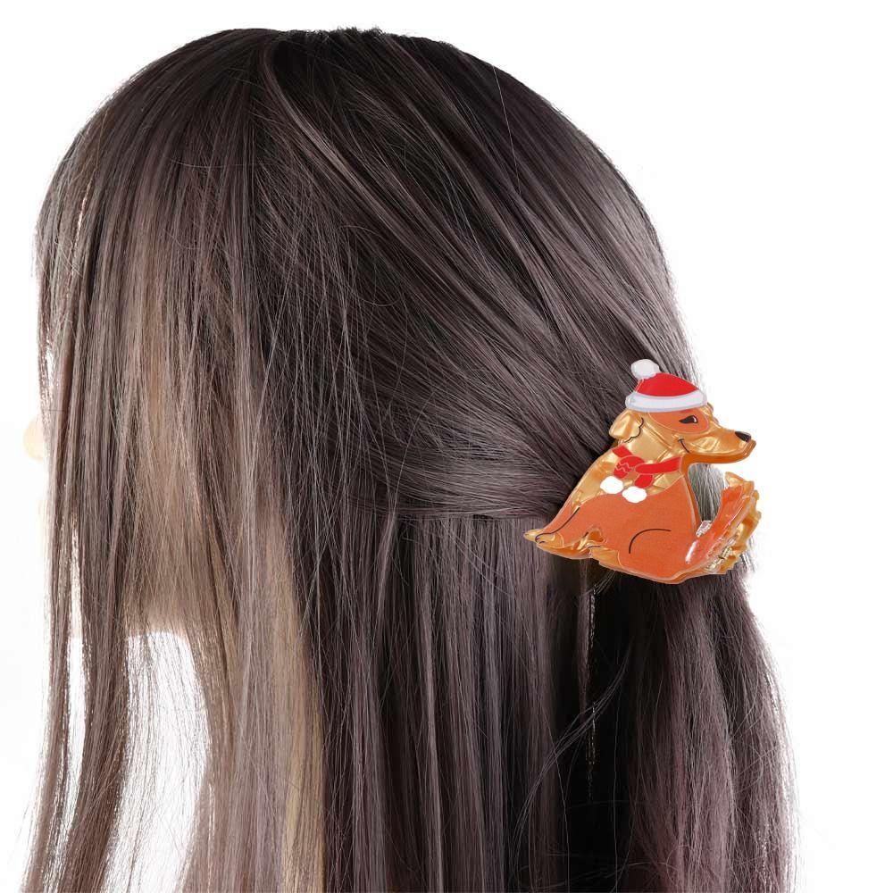PVC Cat Hair Clip Puppy Christmas Shark Clip Cute Animal Dog Hair Claw  Festival