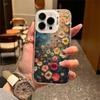 3D geprägte bunte Blumen Handyhülle für iPhone 17 16 Pro Max 17e 15 14 13 12 11 8 7 SE 2020 Trendige Vintage stoßfeste Hülle