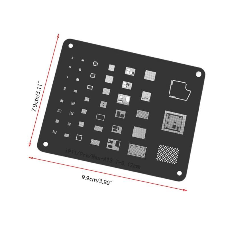 Professional Planting Tin Net Steel Reballing Stencil Kit Suitable for Mobile Phone Repair for Chip Tin Planting Solder