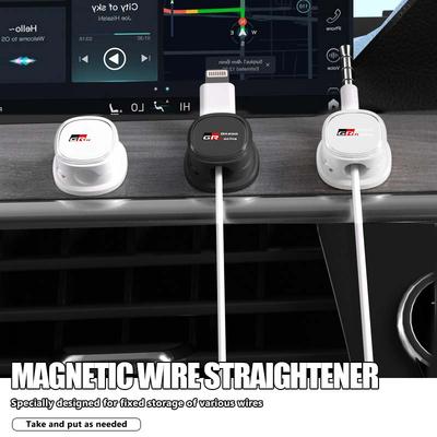 Magnetic Cable Clip Cable Holder Adhesive Wire Keeper Cord Cable Organizer For Toyota Crown Yaris Corolla Prius Auris CHR Avalon