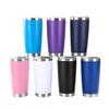20oz Multicolor Double-Wall 304 Stainless Steel Car Thermos with Lid