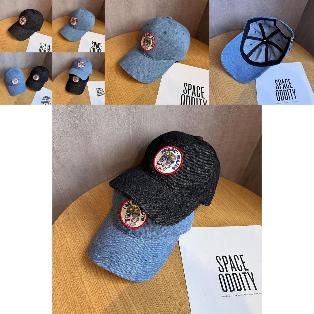Embroidered Denim Baseball Cap With Breathable Sunshade For Summer And Casual Wear